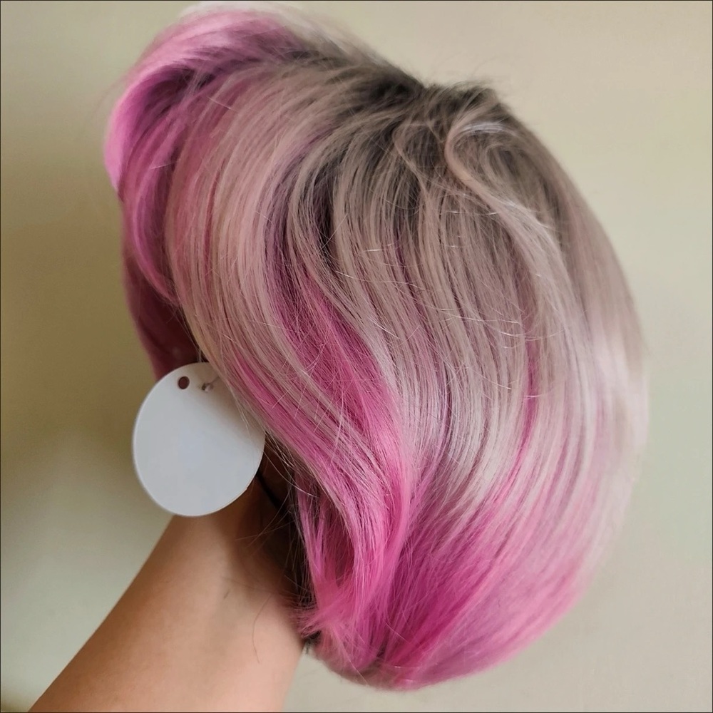 Beautiful Pink Ombre Women's Wig Natural Realistic Brand New
